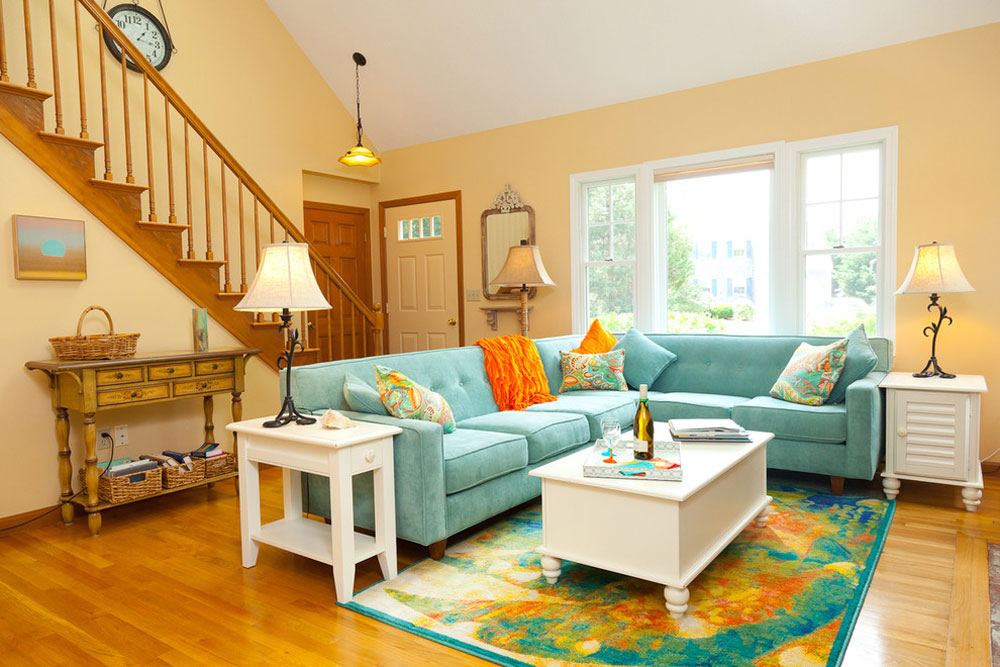Color-Update-of-Seaside-Cottage-by-Decor-Rx-Interior-Design Use the peach color to decorate amazing interiors