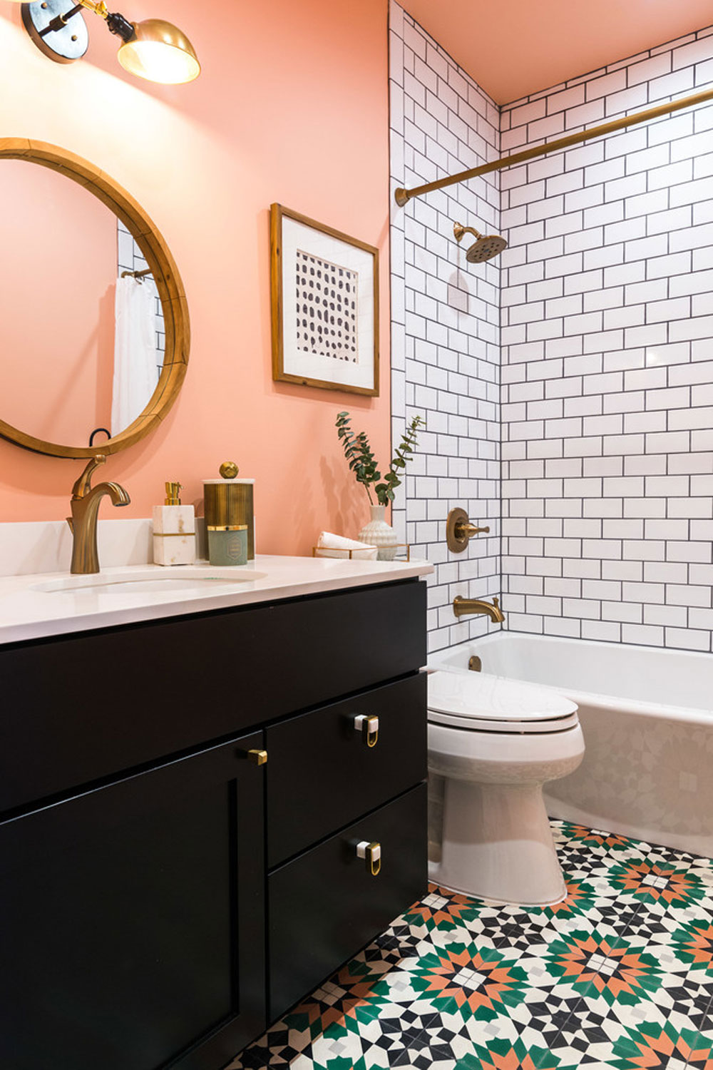 Capitol-Hill-Bathroom-by-Lisa-Leroy Use the peach color to decorate amazing interiors