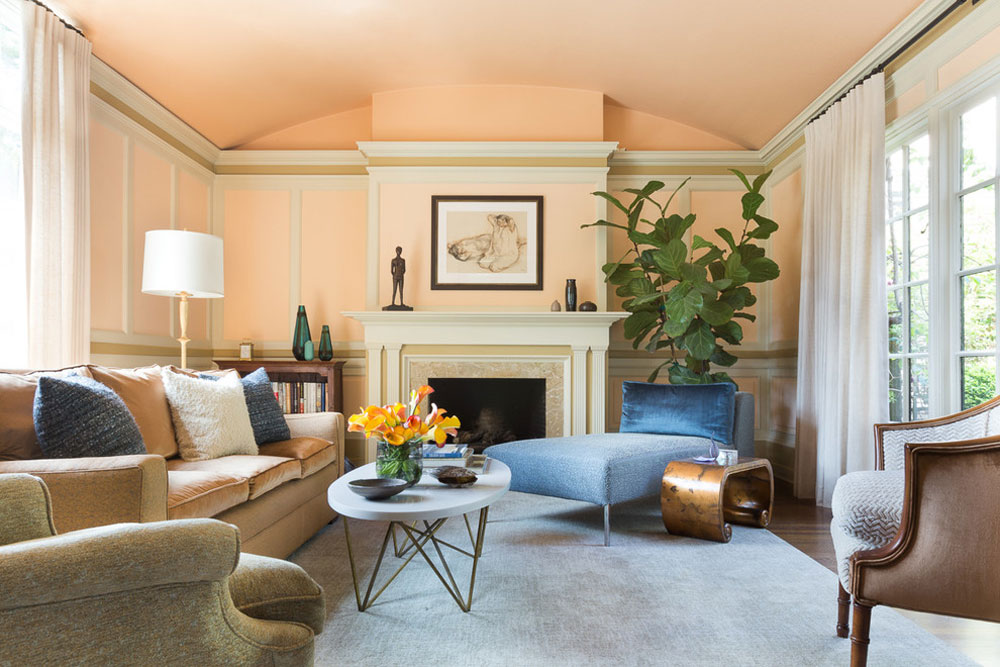 St.-Francis-Wood-San-Francisco-by-Brian-Dittmar-Design-Inc.  Use the peach color to decorate amazing interiors