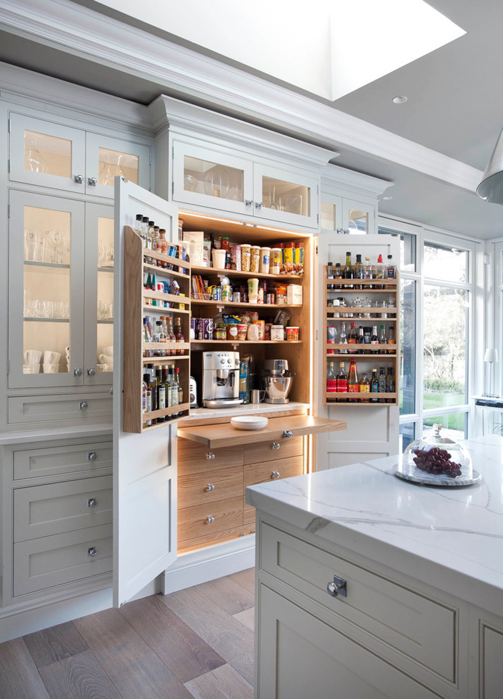 Ideas for pantry cabinets by Kitchen-Larder-by-Woodale: Ideas for shelves and storage for your kitchen