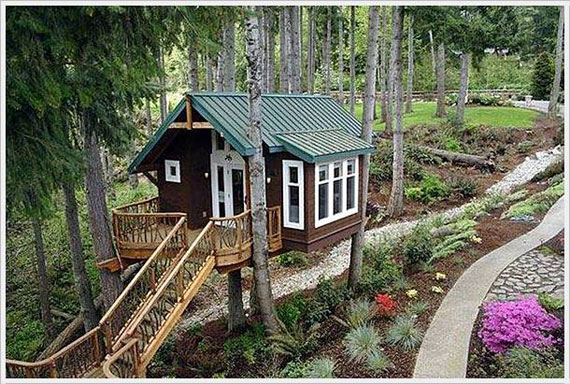 t6 Cool Treehouse Design Ideas to Build (44 Pictures)