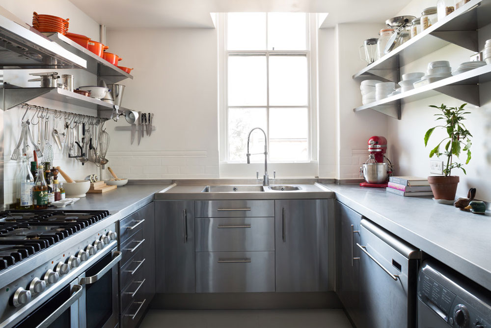 Homerton-Warehouse-by-Paul-Craig-Photography Ideas for industrial kitchens: cabinets, shelves, chairs and lighting