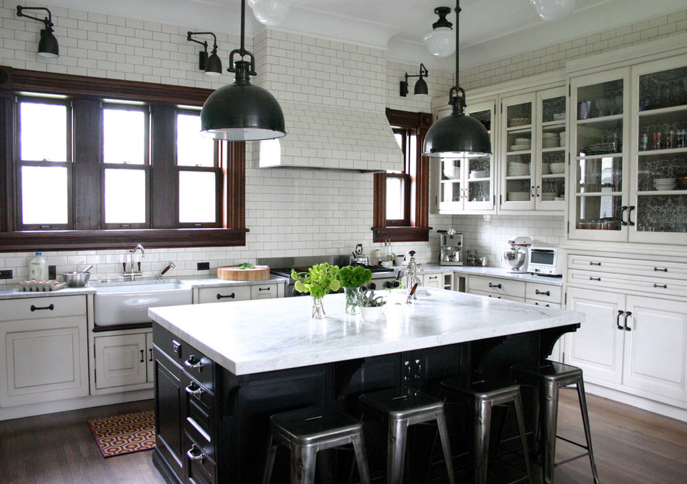 KitchenLab-by-KitchenLab-Rebekah-Zaveloff-Interiors-2 ideas for industrial kitchens: cupboards, shelves, chairs and lighting