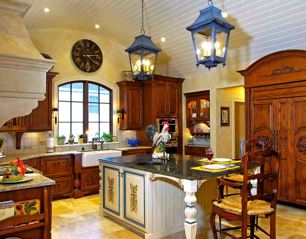 My-Favorite-French-Country-Kitchen-by-Mike-Smith-Artistic-Kitchens French country kitchen: decor, cabinets, ideas and curtains