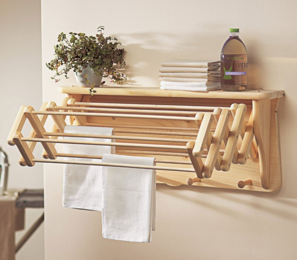 Wall How to save more space by choosing the best clothes horse