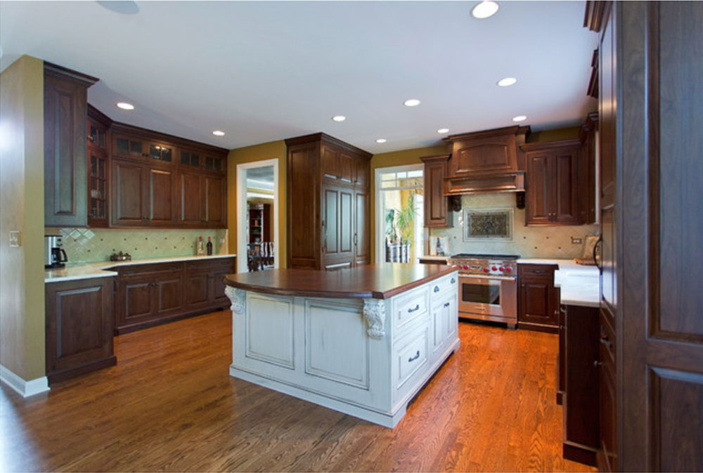 Chapman-Court-Project-by-Vedco-Design-Group- wood countertops: solid, rustic, natural kitchen counters