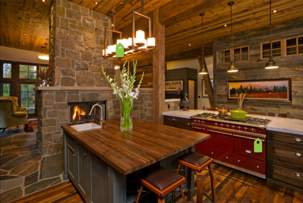 Mountain-Contemporary-by-Fedewa-Custom-Works-Wood-Countertops: solid, rustic, natural kitchen counters