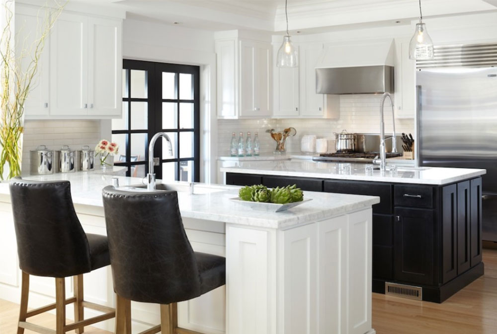 Greenbrae-by-Urrutia-Design black and white kitchen design ideas