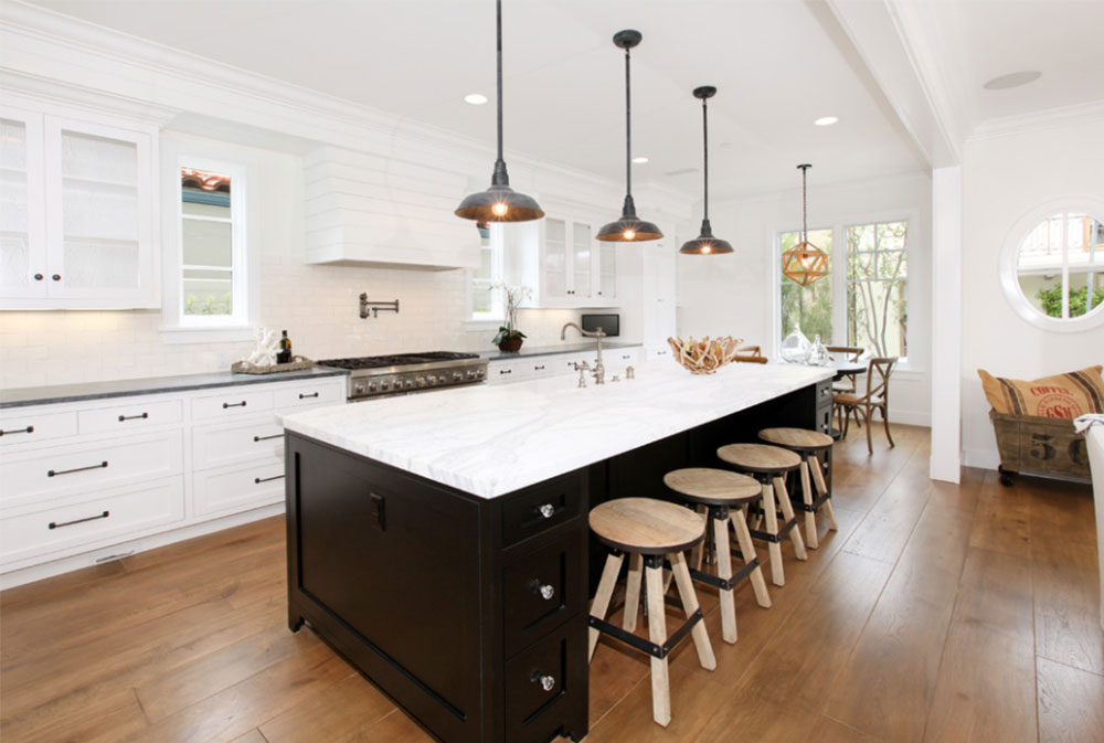 Lido-Isle-by-Graystone-Custom-Builders-Inc Black and White Kitchen Design Ideas