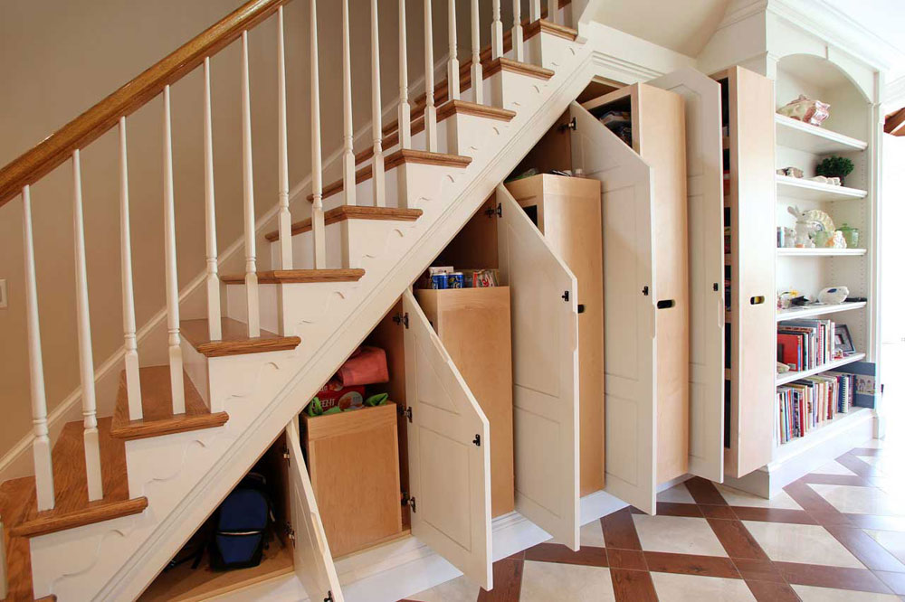 STORAGE-SPACE-UNDERNEATH STAIRS Space-saving solutions for tidy houses