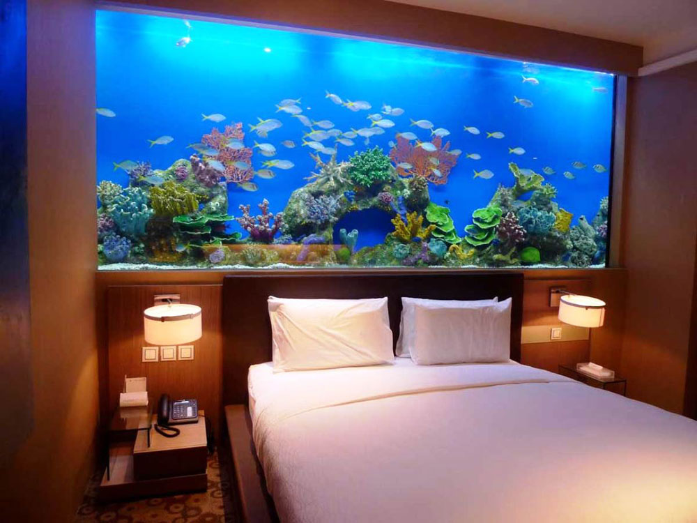 Change the look of your room with this aquarium tank 10 Change the look of your room with these aquarium tanks