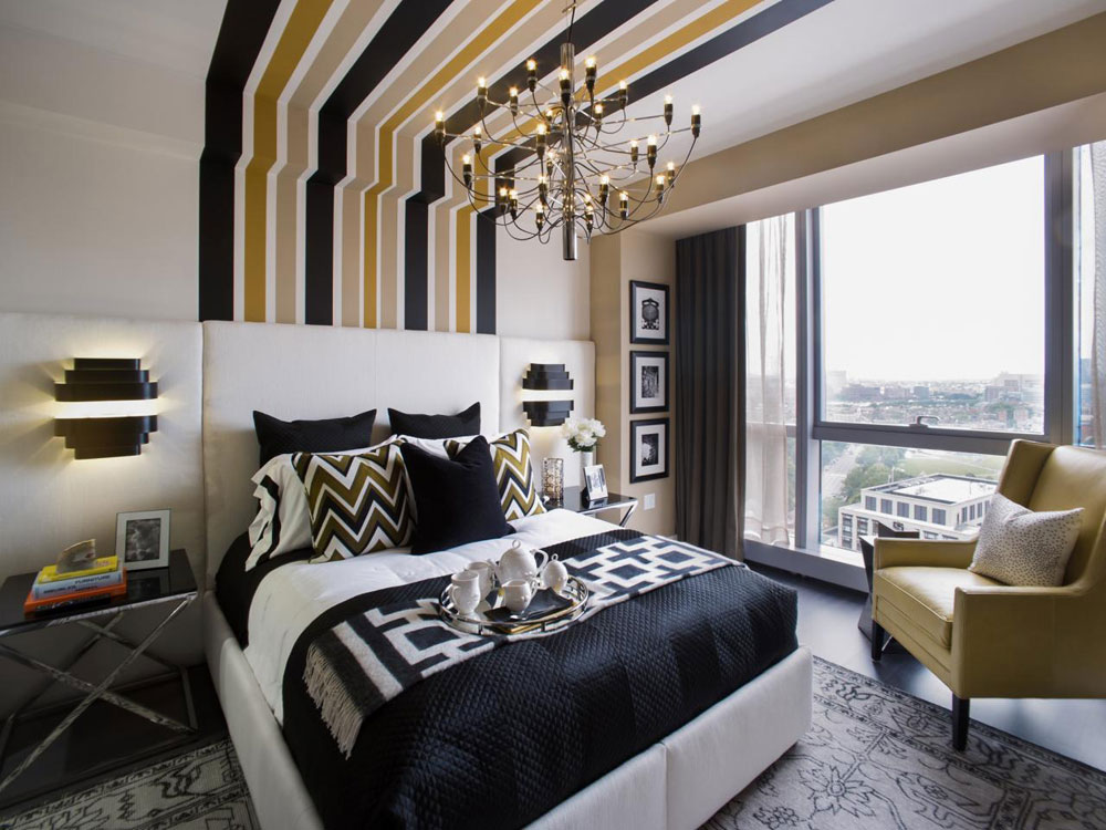 The not at all extravagant bedrooms with striped walls-12 The not at all extravagant bedrooms with striped walls