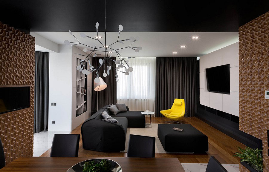 Contemporary-graphite-penthouse-designed by-Denis-Rakaev-3 Contemporary-graphite-penthouse designed by Denis Rakaev