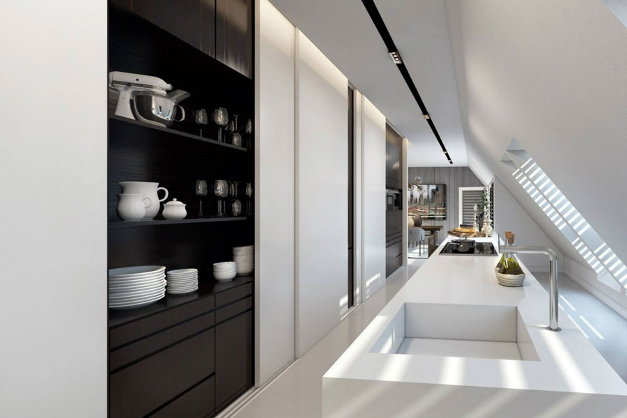 8 Impressive visualization of a stylish apartment interior by Ando Studio