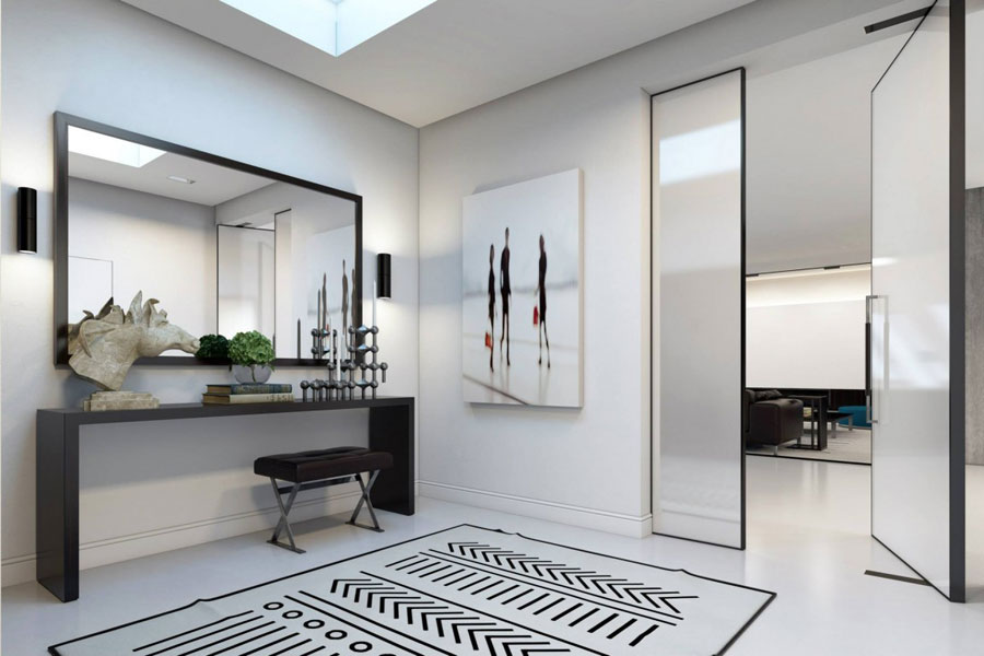 6 Impressive visualization of a stylish apartment interior by Ando Studio