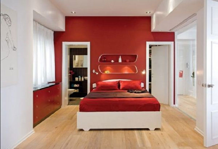 68962270779 ideas to decorate your bedroom with red, white and black