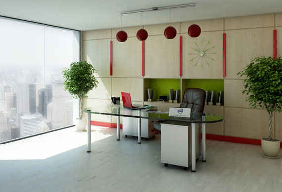 c21 Simple and elegant office furnishings with modern influences
