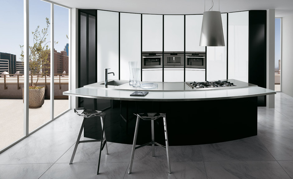 b9 The unexpected stylish look of black kitchen designs