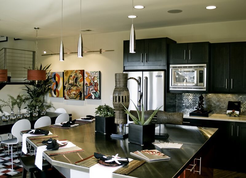 b17 The unexpected stylish look of black kitchen designs