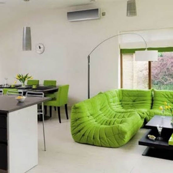 g16 Green Living Room Design Ideas: Decorations and Furniture
