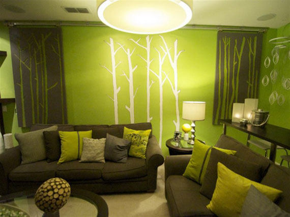 g21 Green Living Room Design Ideas: Decorations and Furniture