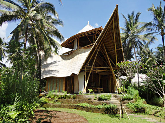 bal1 Eco-friendly houses as part of a green village in Bali Designed by Ibuku Studio