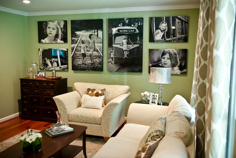 Focal-point-wall-in-new-living-room-by-April-Force-Pardoe-Interiors- Green living room ideas: walls, chairs, color