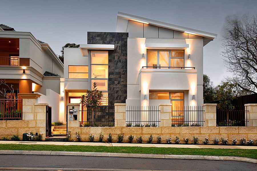 Two story house with a modern 1 two story house with a modern elegance that stands out