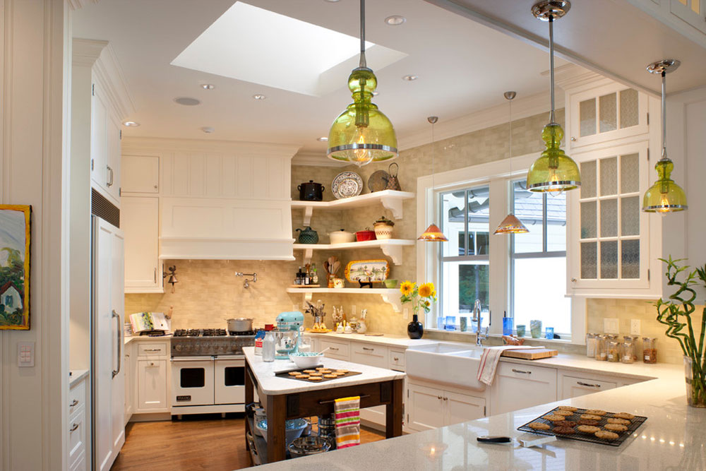 Ramble-House-by-Ambiance-Interiors Use corner shelves to make the most of your kitchen space