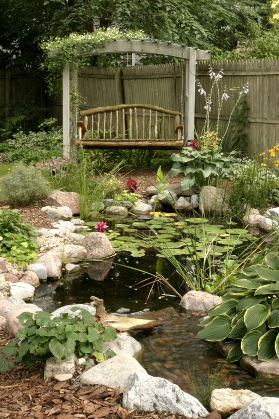 Create a unique garden with these garden pond design ideas