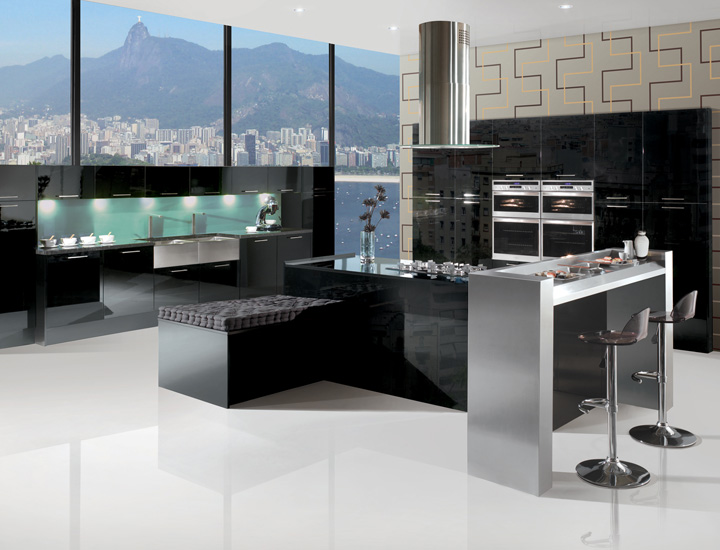 The unexpected stylish look of black kitchen designs