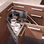 Use corner shelves to make the most of your kitchen space