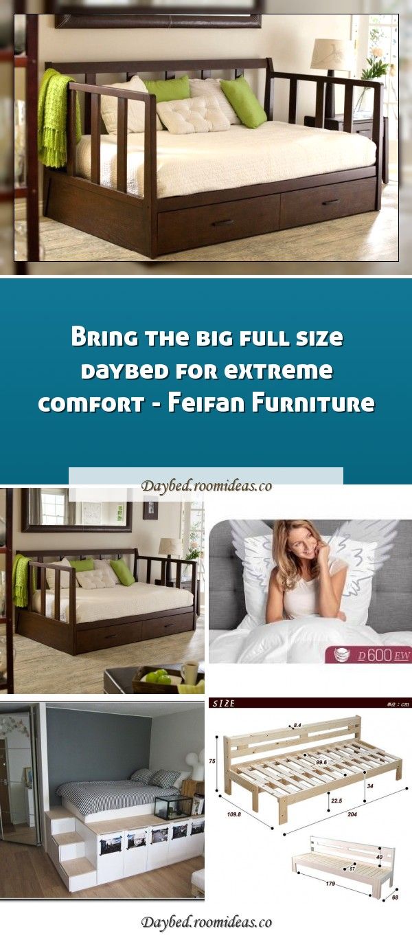 Bring the big full size daybed for extreme comfort