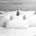 euro pillows on queen bed