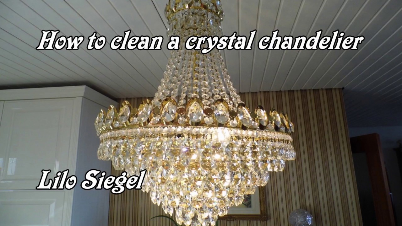 How to clean chandeliers in wood