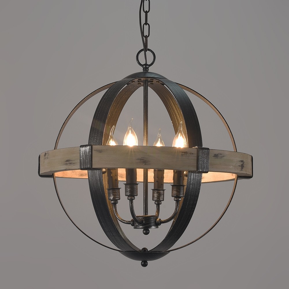 Iron chandelier  antique and rustic look
