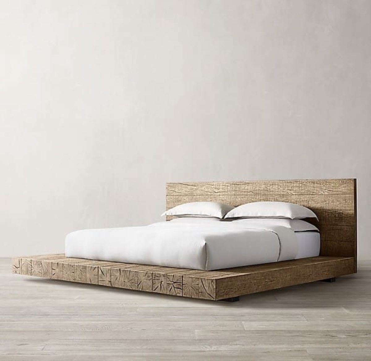 King size platform bed—because bigger is better