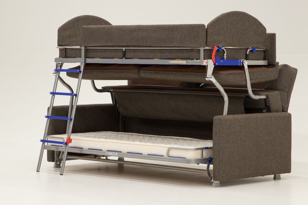 Modern sofas transforming into bunk beds