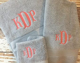 Monogrammed towels that are meant for special usage