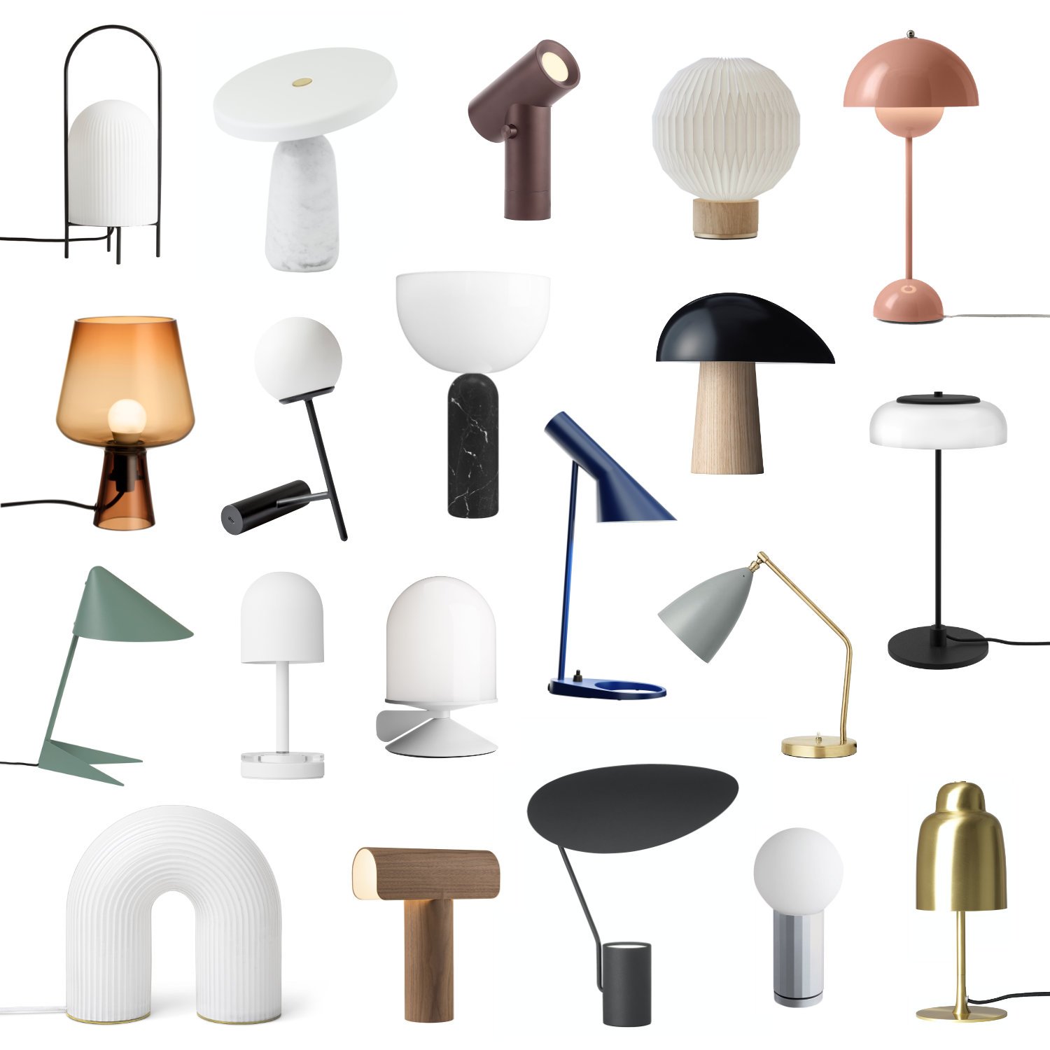 What are architectural table lamps