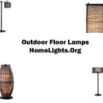 Why should one take care of outdoor floor lamps?