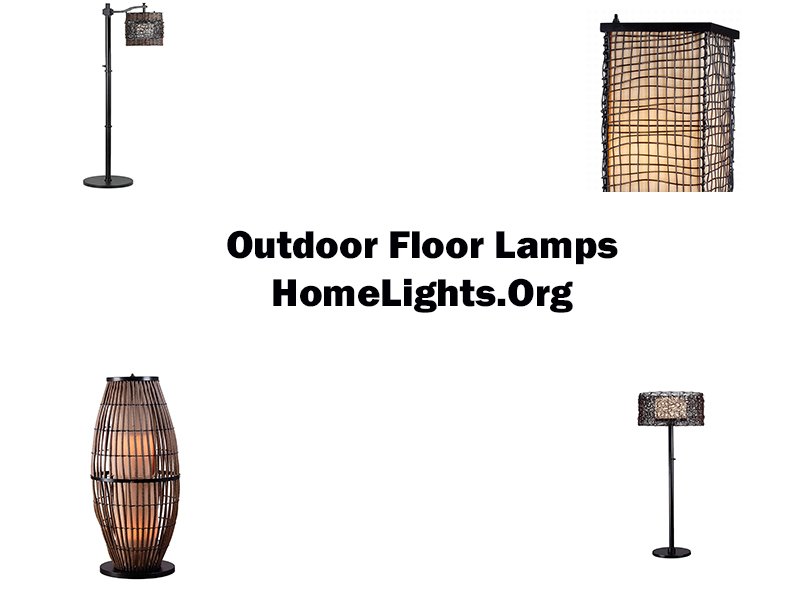 Why should one take care of outdoor floor lamps?