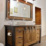 wooden bathroom cabinets or metal bathroom cabinets