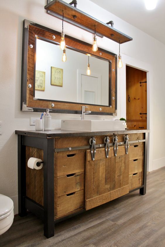 wooden bathroom cabinets or metal bathroom cabinets