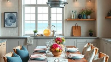 Anchoring Style: The Timeless Charm of a Coastal Kitchen Table Setting