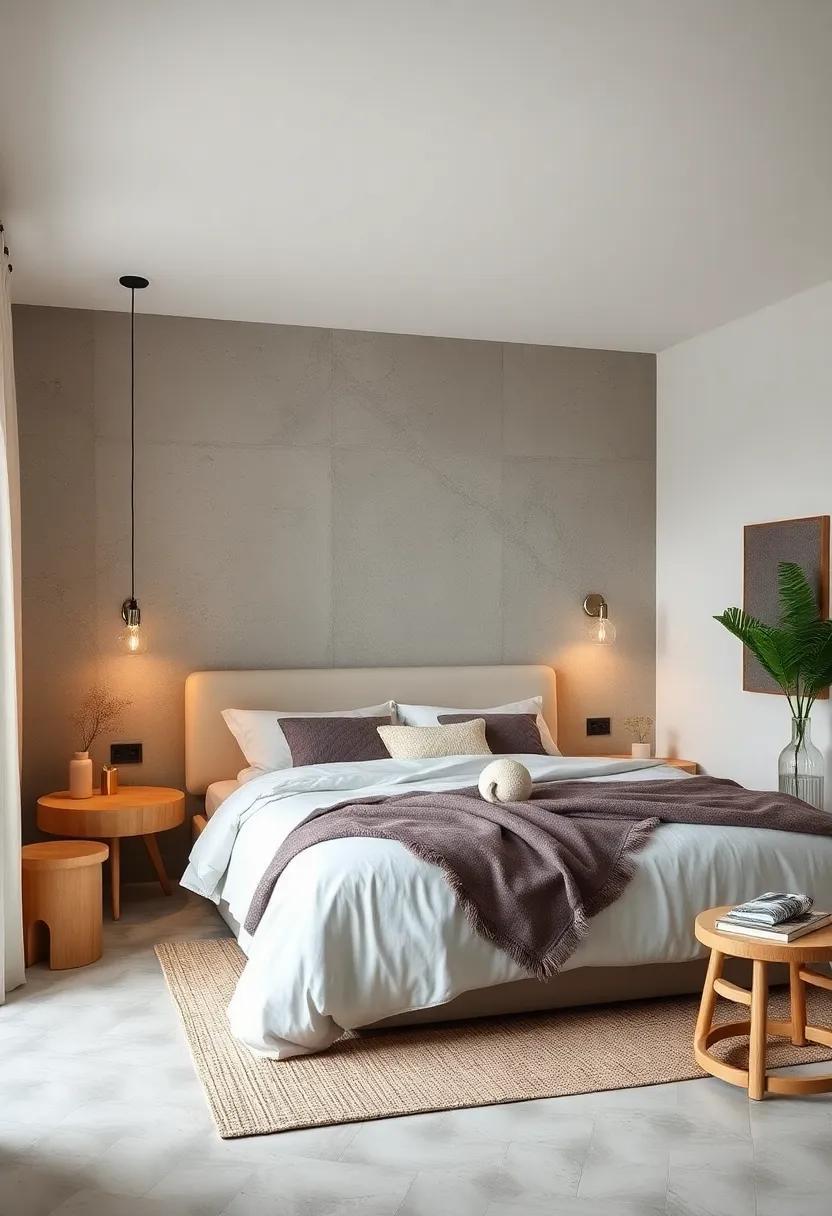 Serene Minimalist Hygge Bedroom: Embracing Cozy Textures with Calm