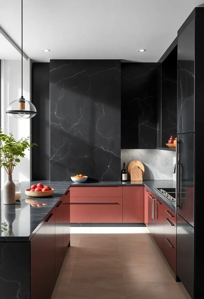 The Art of Black Marble Countertops With Subtle Veining Enhancing Quiet Luxury and Natural Beauty