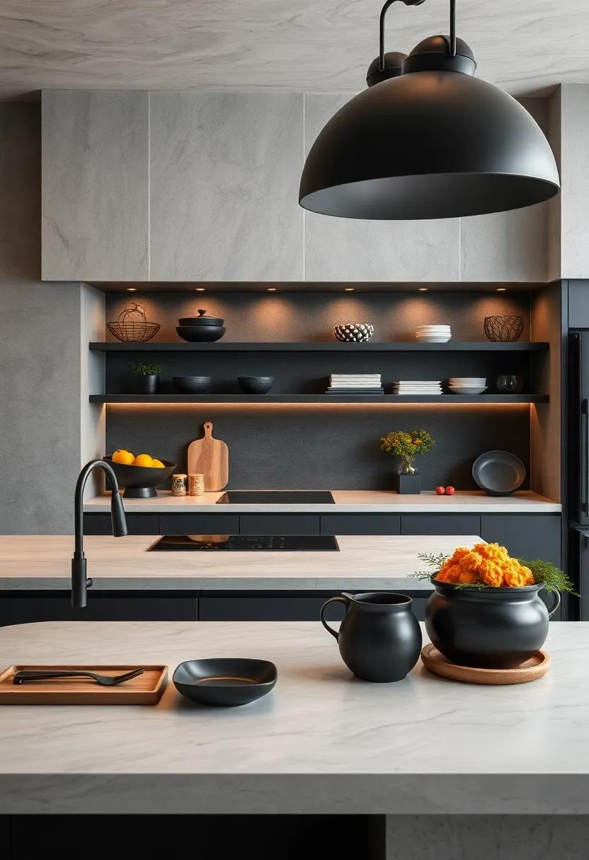 Monochrome Black Kitchen Accessories Crafted From Quality Materials To Complement High-End Environments