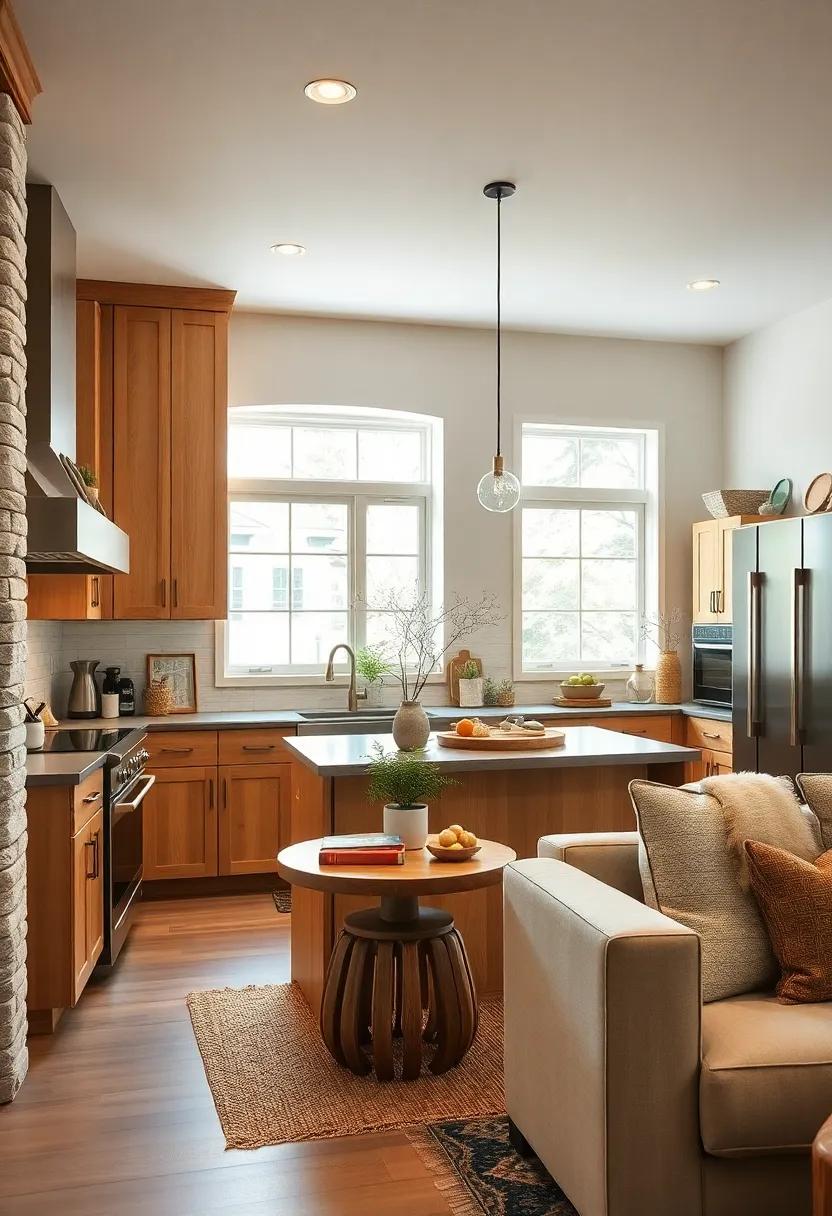 Maple Kitchen Cabinets Radiating Warmth and Natural Beauty in a Modern Rustic Kitchen Design