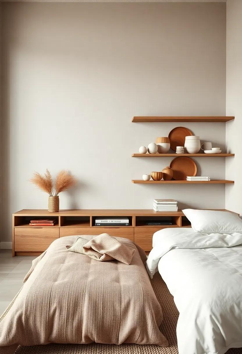 Cozy Textured Throws Layered on Crisp White Linen for Inviting Hygge Comfort